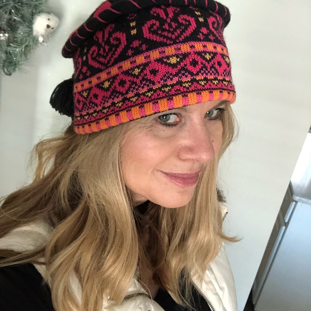 Obermeyer winter hat with tassel